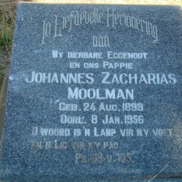 MOOLMAN Johannes Zacharias 1899-1956