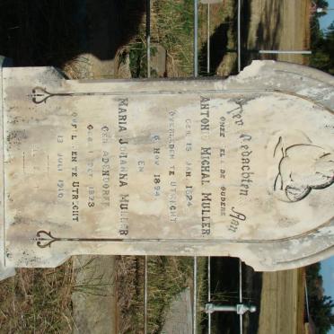 MULLER Antonie Michal 1824-1894 &amp; Maria Johanna ADENDORFF 1823-1910