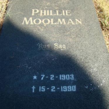 MOOLMAN Phillie 1903-1990