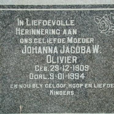 OLIVIER Johanna Jacoba W. 1909-1994
