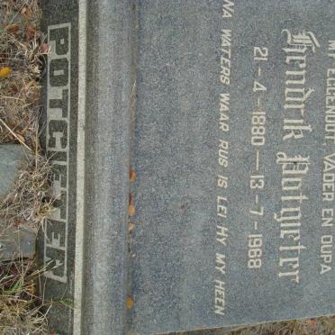 POTGIETER Hendrik 1880-1968
