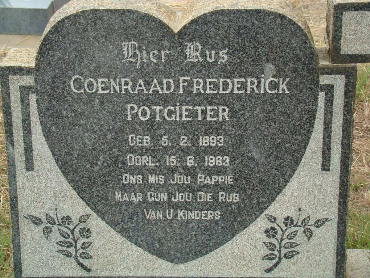 POTGIETER Coenraad Frederick 1893-1963