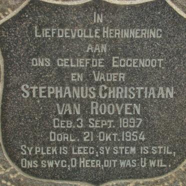 ROOYEN Stephanus Christiaan, van 1897-1954