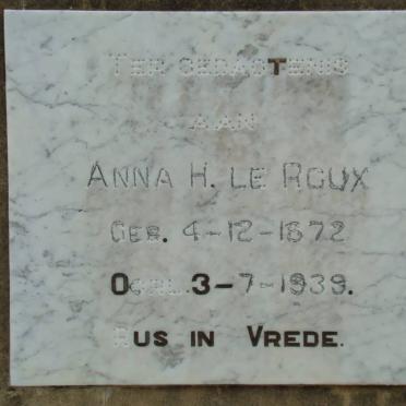 ROUX Anna H., le 1872-1939
