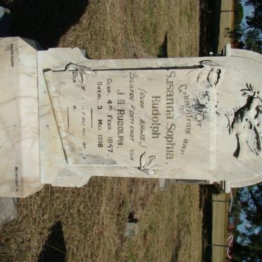 RUDOLPH Susanna Sophia nee MARAIS 1857-1918