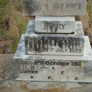 SPEIRS Mary Furguson 1906-1906