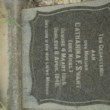 SWART Catharina F. nee KRIEL 1868-1948