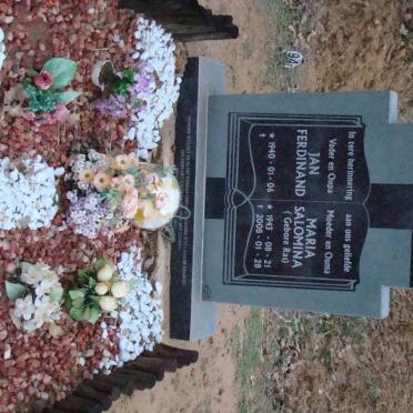 BEYLEVELD Jan Ferdinand 1940- &amp; Maria Salomina RAS 1943-2008