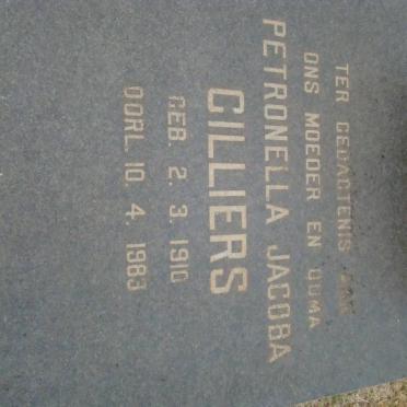 CILLIERS Petronella Jacoba 1910-1983