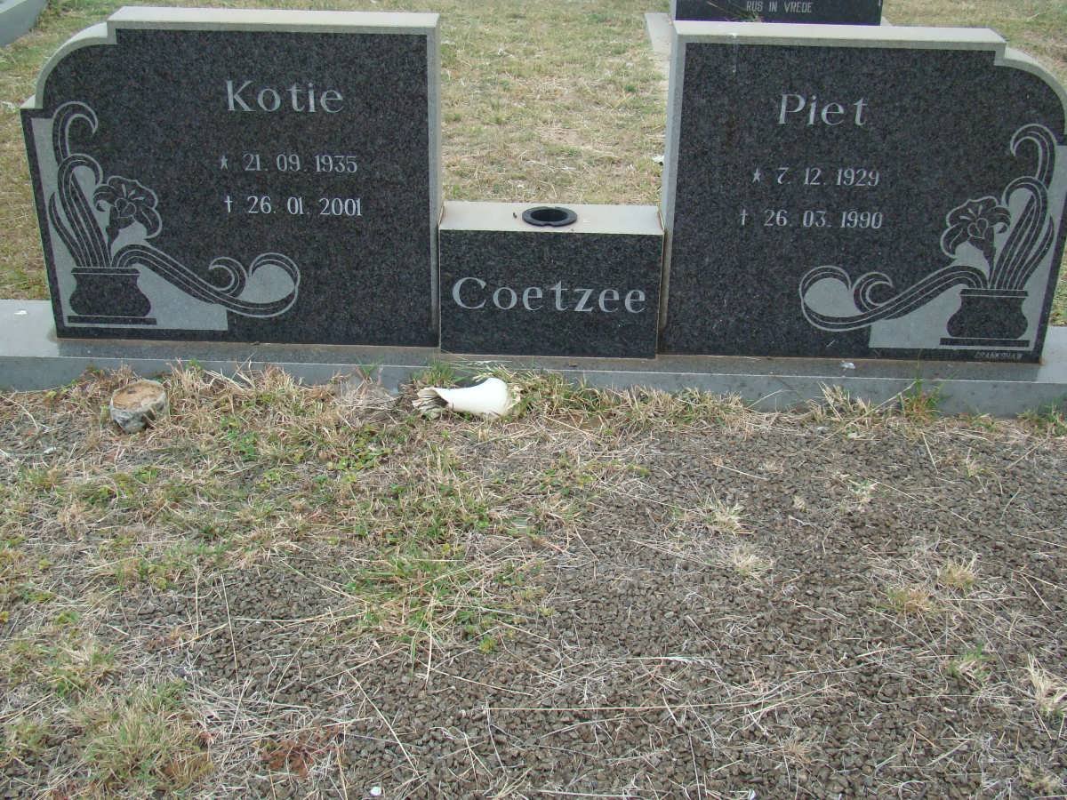 COETZEE Piet 1929-1990 &amp; Kotie 1935-2001