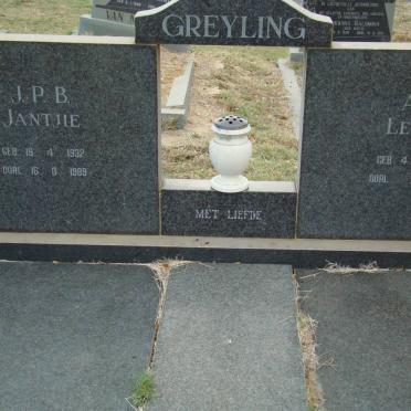 GREYLING J.P.B. 1932-1989 &amp; A.C. 1936-
