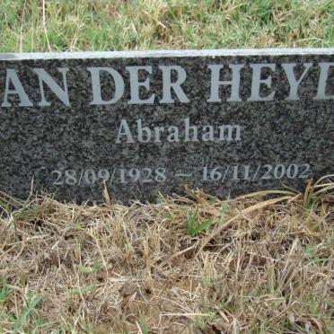 HEYDE Abraham, van der 1928-2002 &amp; Marie 1929-2005 