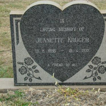 KRUGER Jeanette 1895-1972