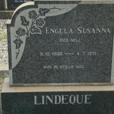 LINDEQUE Engela Susanna nee NEL 1908-1971