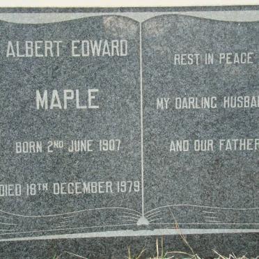 MAPLE Albert Edward 1907-1979