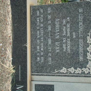 MOOLMAN Adriaan Izak 1918-1973 &amp; S.M.P. 1922-1984 