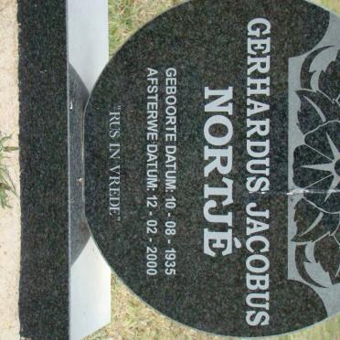 NORTJE Gerhardus Jacobus 1935-2000