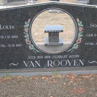 ROOYEN Louis, van 1922-1987 &amp; Sophia 1933-1982