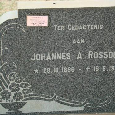 ROSSOUW Johannes A. 1896-1970