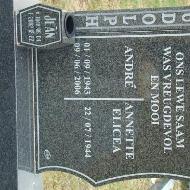 RUDOLPH Andre 1943-2006 &amp; Annette Elicea 1944- :: RUDOLPH Jean 1948-2002