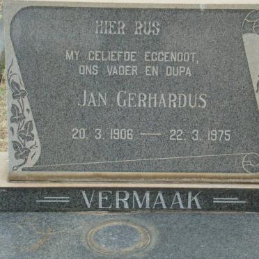 VERMAAK Jan Gerhardus 1906-1975