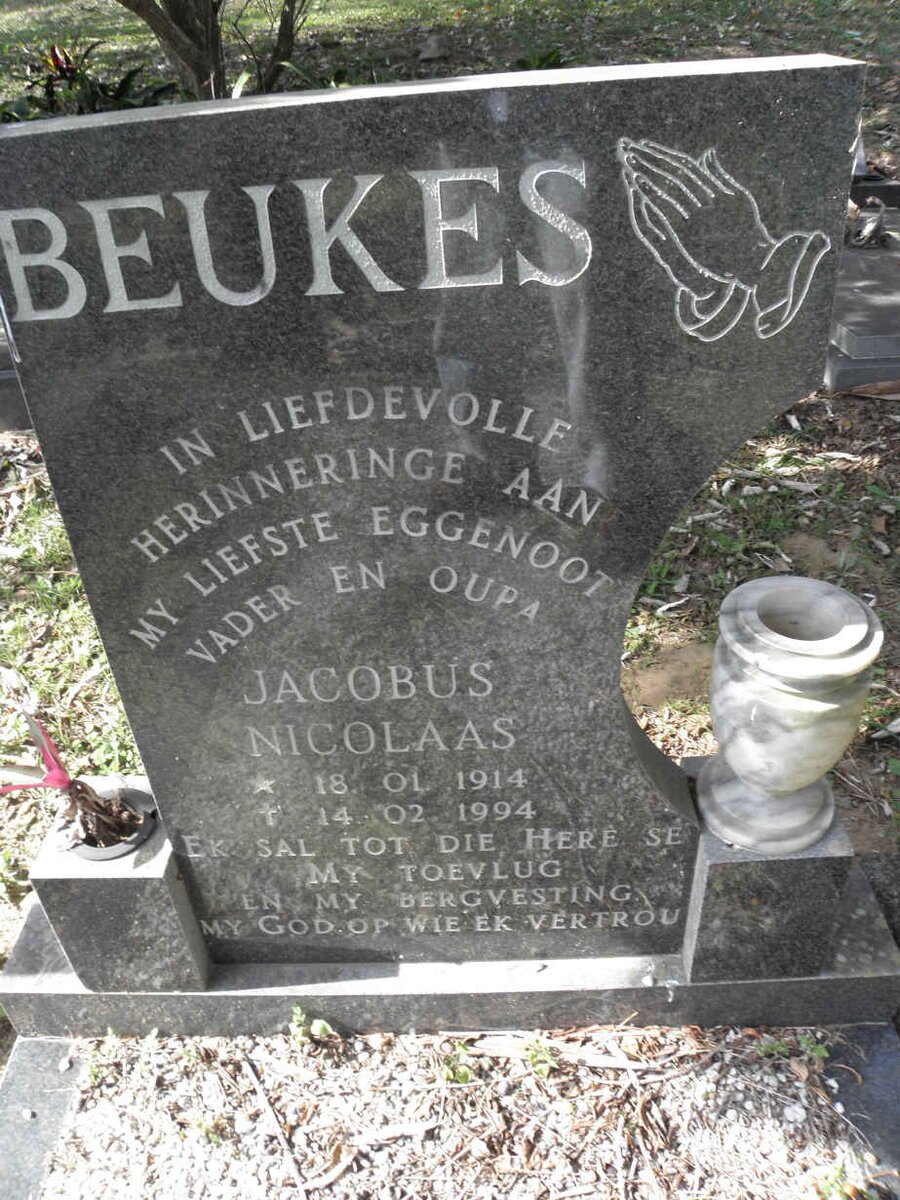 BEUKES Jacobus Nicolaas 1914-1994