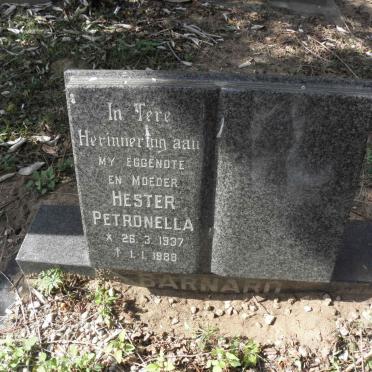 BARNARD Hester Petronella 1937-1988