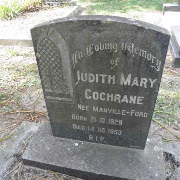 COCHRANE Judith Mary nee MANVILLE-FORD 1929-1993