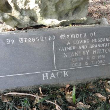 HACK Stanley Hilton 1916-1990