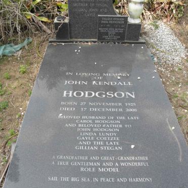 HODGSON John Kendall 1925-2008