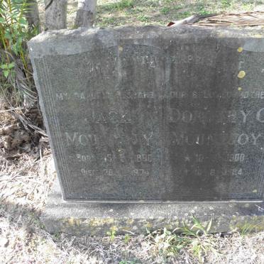 MOUNTJOY Jack 1890-1974 &amp; Dorothy G. 1900-1984