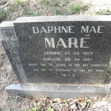 MARÉ Daphne Mae 1929-1997