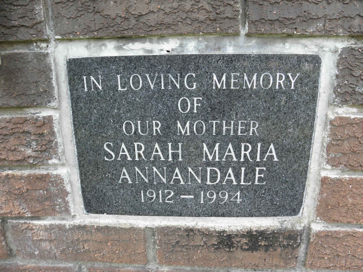 ANNANDALE Sarah Maria 1912-1944