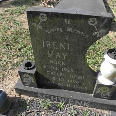 SCHWENK Irene May 1923-1996