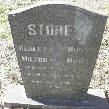 STOREY Hedley Milton 1899-1979 &amp; Ruby Maud 1906-1987