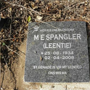SPANGLER M.E. 1934-2008