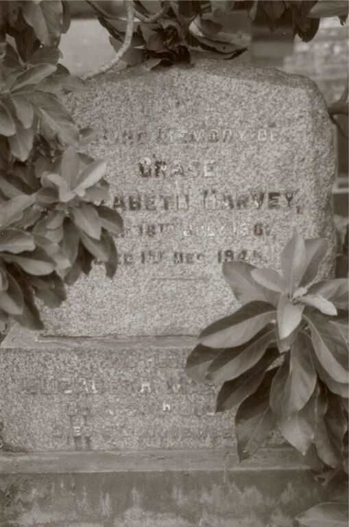HARVEY Grace Elizabeth -1945 ::  HARVEY Elizabeth Mary