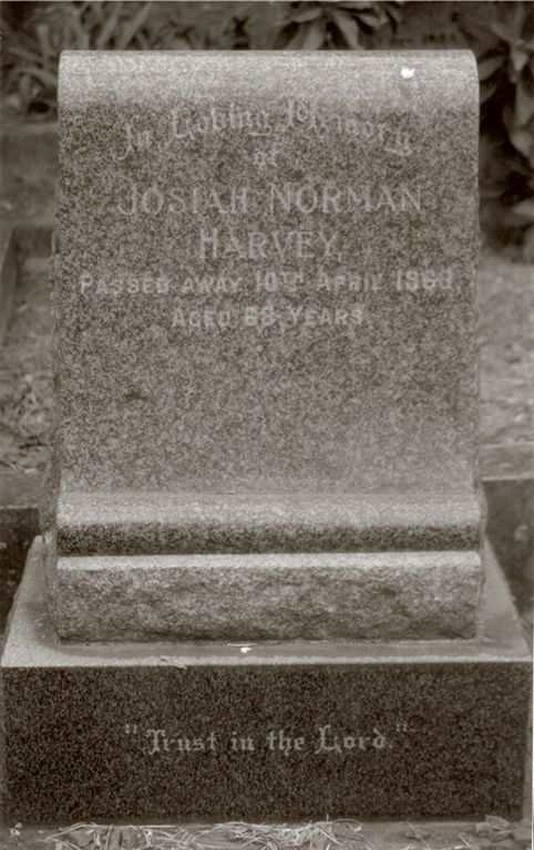 HARVEY Josiah Norman -1968