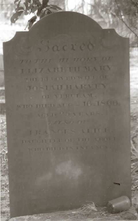 HARVEY Elizabeth Mary -1866, HARVEY Frances Alice