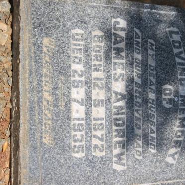 ANDREW James 1872-1935