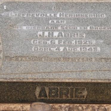 ABRIE J.H. 1925-1945