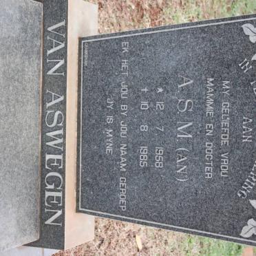 ASWEGEN A.S.M., van 1958-1985