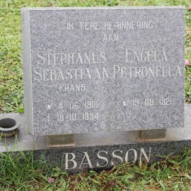 BASSON Stephanus Sebastiaan 1918-1994 &amp; Engela Petronella 1921-
