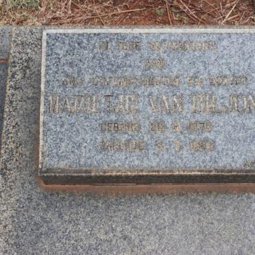 BILJON Marietjie, van 1978-1986