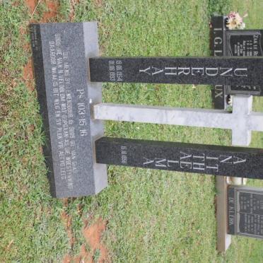 BERGH Underhay 1954-1993 &amp; Anita Thelma 1956-