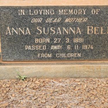 BELL Anna Susanna 1891-1974