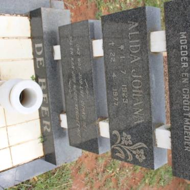 BEER Alida Johana, de 1923-1977