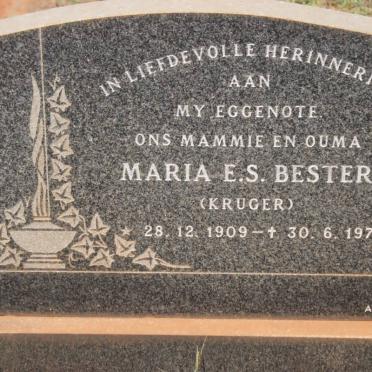 BESTER Maria E.S. nee KRUGER 1909-1975