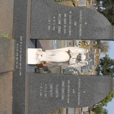 BESTER William Craig 1905-1978 &amp; Anna Christina Elizabeth Van WYK 1912-1982