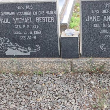 BESTER Paul Michael 1877-1960 &amp; Jane Annie CRAIG 1878-1962
